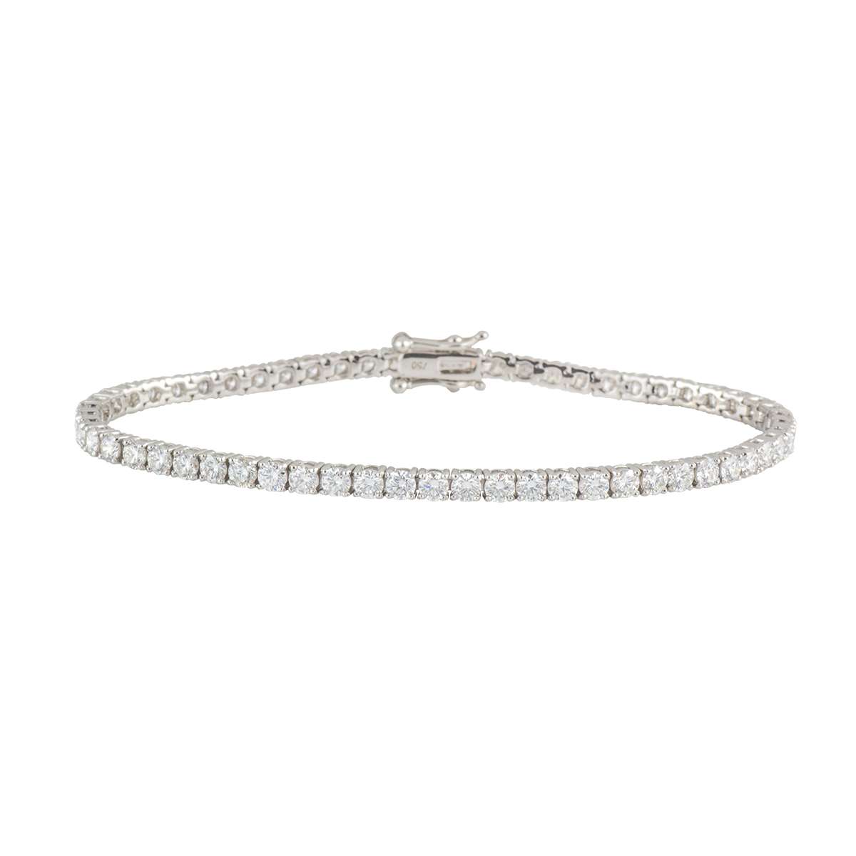 Diamond Line Bracelet 5.30ct G-H/VS | Rich Diamonds
